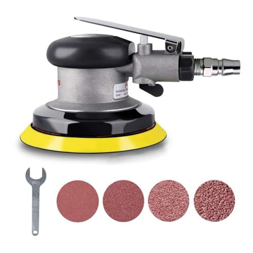 Chisafly ポリッシャー エアサンダー ダブルアクション サンディングペーパー付き ペーパー寸