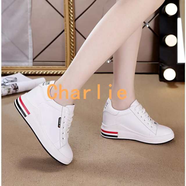 美脚7ｃｍ ヒール スニーカー レディース ローカット インヒールスニーカー 疲れない きれいめ ヒール スニーカー キャンバス 厚底 ウェッジソール靴 カジュアル