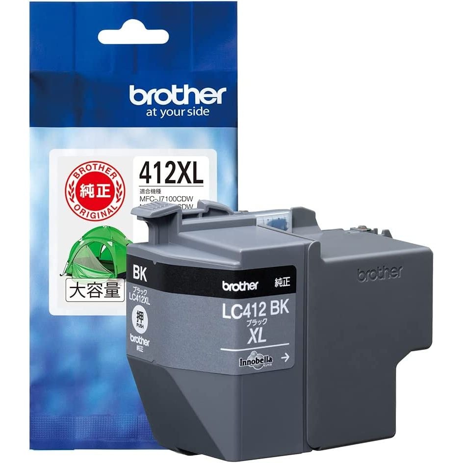 純正 大容量 インクカートリッジ ブラック LC412XLBK