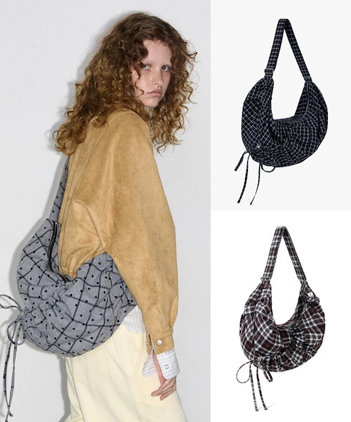 Qoo10 ORDINARY HOLIDAY LACE UP HOBO BAG ミディ