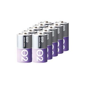 （まとめ） TANOSEE アルカリ乾電池 プレミアム 単2形 1箱（10本） [x4セット]