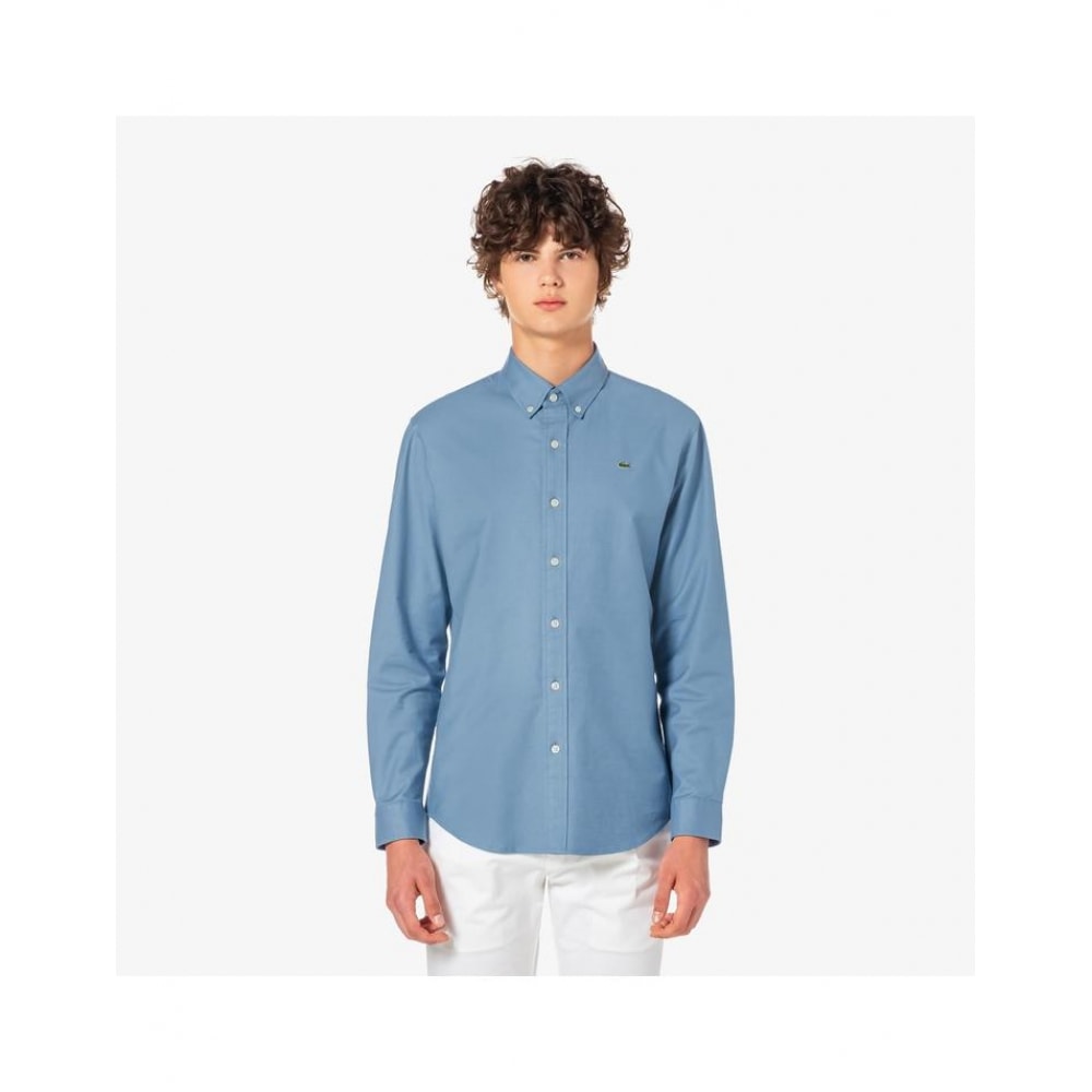 ラコステメンズオックスフォードソリッドシャツ CH931E-55N HBP
