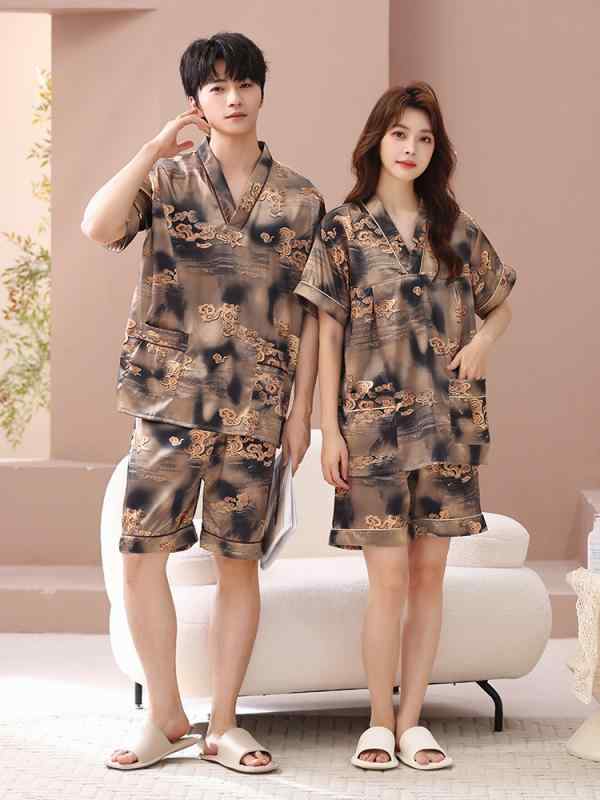 サウナ服 パジャマ ルームウェア メンズ レディース マッサージ 入浴 大きいサイズ レトロ おしゃれ 5,850円