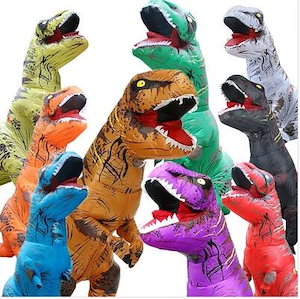 【急速に出荷する】成人 子供サイズ 空気注入式 インフレータブル服 恐竜 ティラノサウルスシリーズ コスチューム コスハロウィン衣装コスプレコスプレ変装