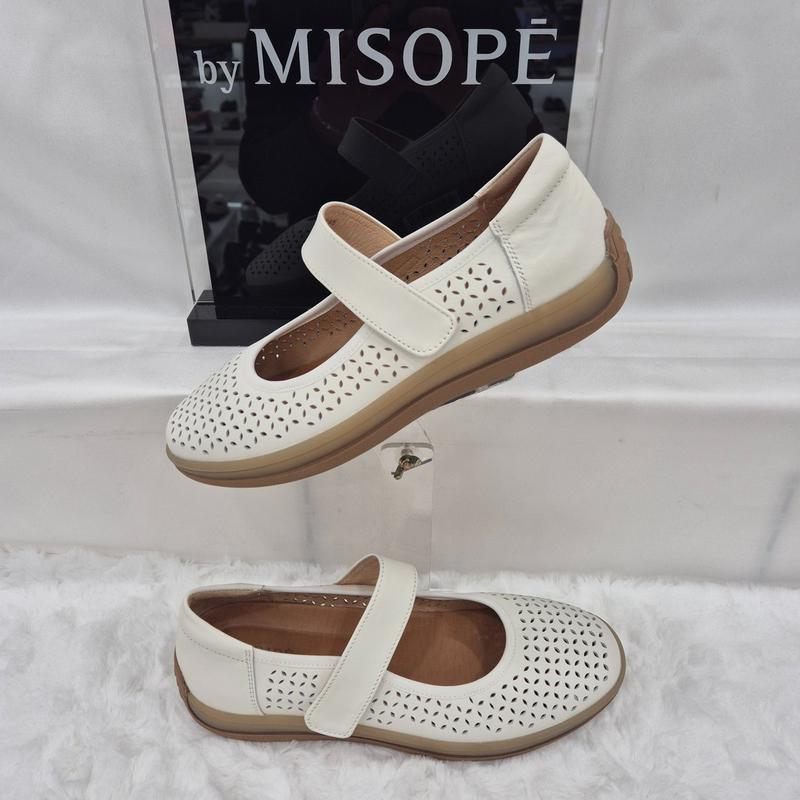 By 女性 メリージェーン コンフォート シューズ 112HT415ST003 IVORY 1 JJ