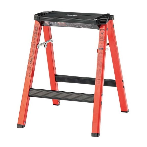 ステップスツールH ハイタイプ スツール 脚立 高さ45cm アルミ レッド PC-706RD 4,691円