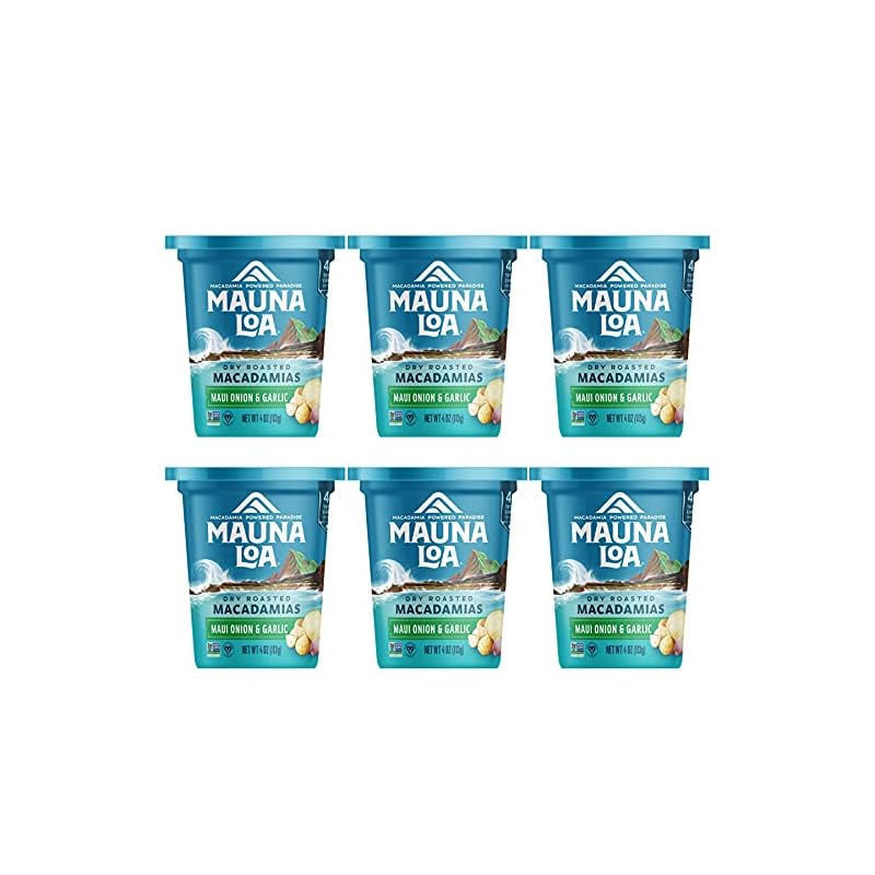 マウナロア マウナロア オニオンガーリック マカダミアナッツ (6缶) [並行輸入品]