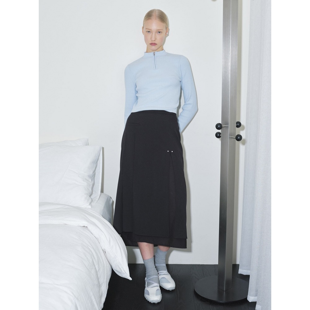 レイヴプリーツスカートインブラック VW4SS124 10