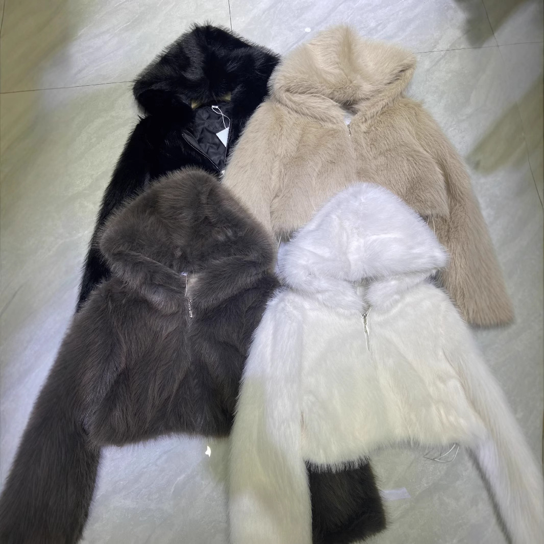 フェイクファージャケット2025年新作欧米フェイクファーコートメーカー卸売海寧ショートフェイクファージャケット 5,348円