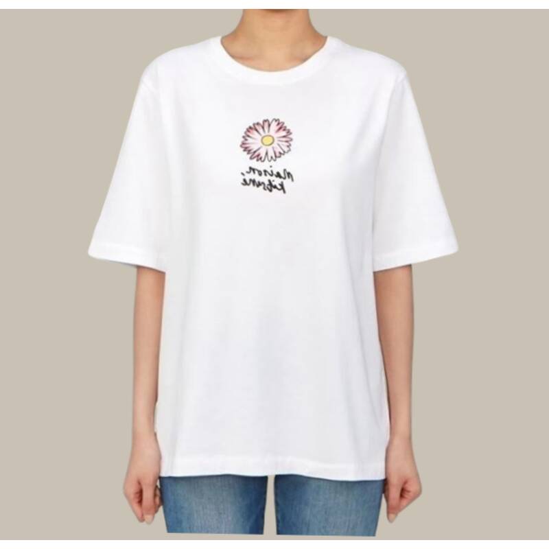 [カード決済で10%オフ] MAISON KITSUNE フローティングフラワー レディース半袖Tシャツ MW00113KJ0119 P100