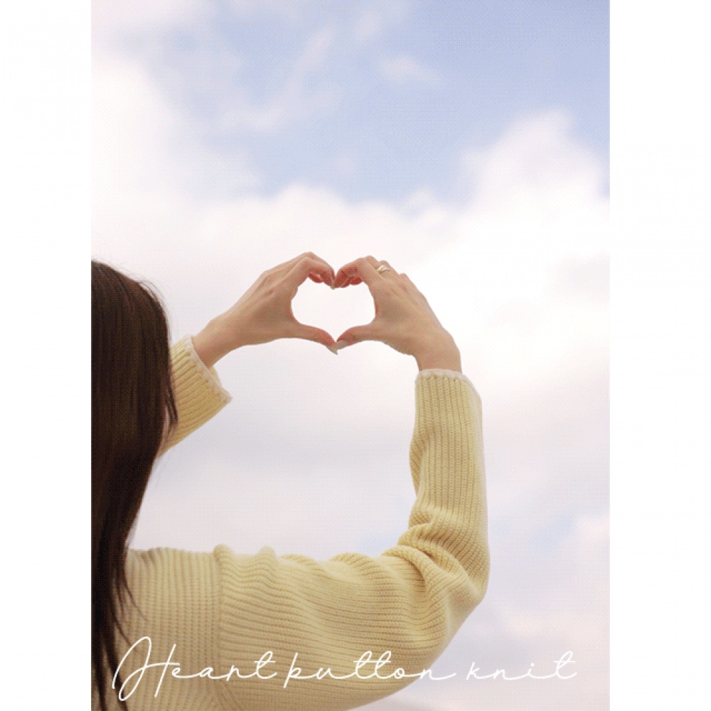 クリック&ファニー Zenbit ハートカラーニットカーディガン