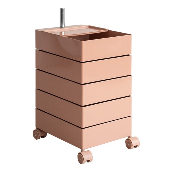 マルチワゴン Pluna プルーナ 5段/高さ72cm/ライトピンク WG-H001/LPK