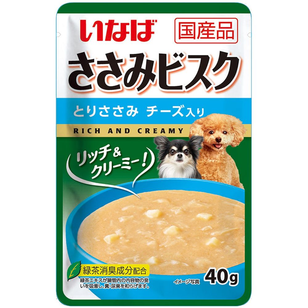 （まとめ買い）いなば ささみビスク とりささみ チーズ入り 40g 犬用フード [x48] 5,248円