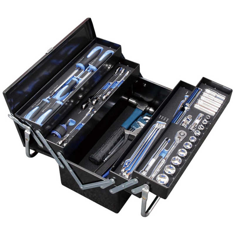 SIGNET　9.5SQ 49点組 両開きメカニックツールセット トレイ付　54006