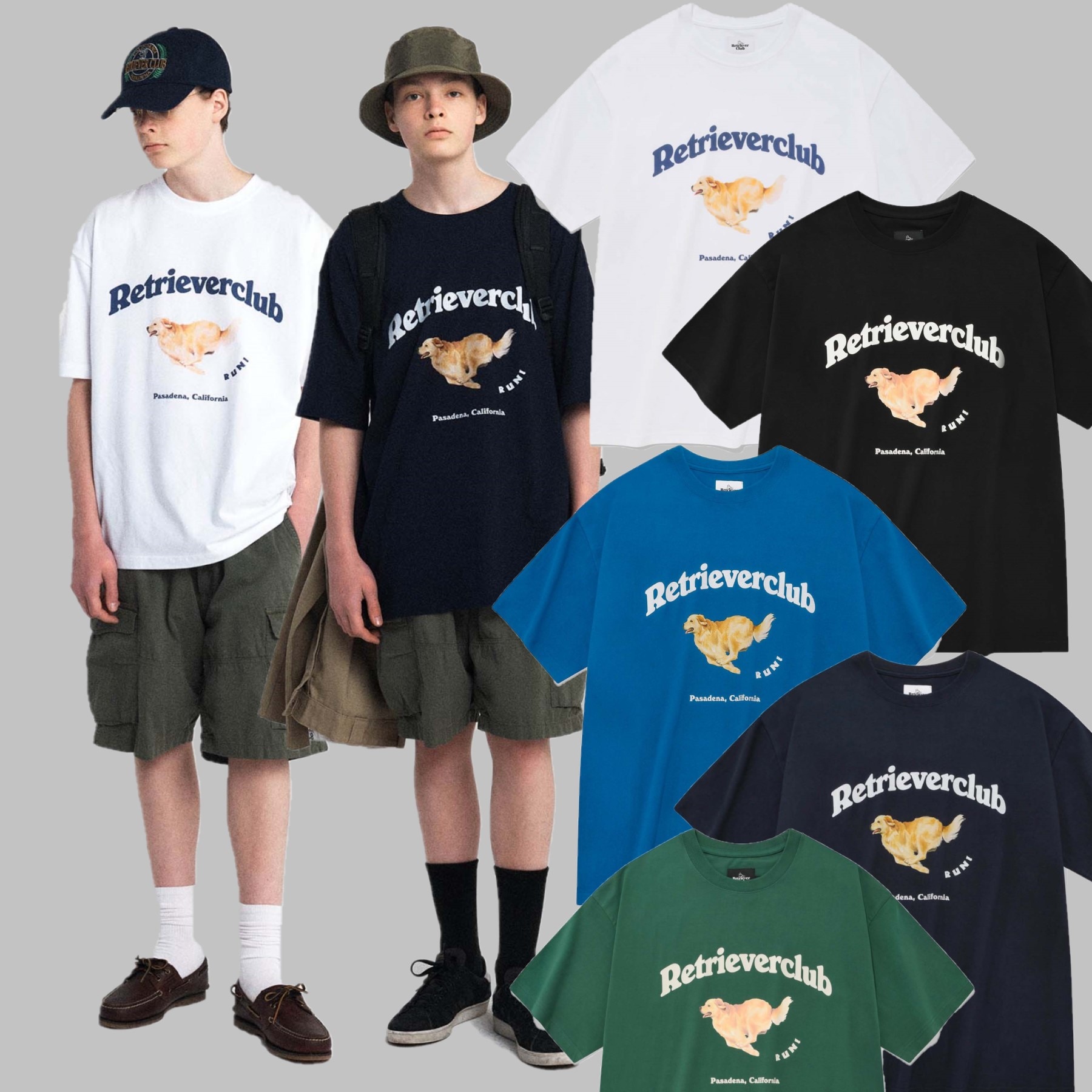 [韓国人気]RUNNING RETRIEVER SHORT SLEEVE [5色]