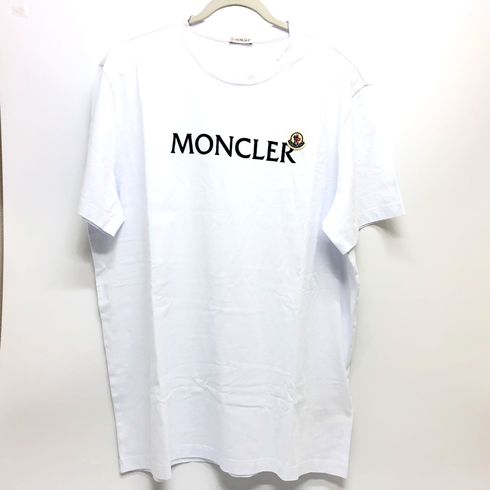 MONCLER モンクレール 半袖Ｔシャツ J2 8C00024 ロゴ 半袖 トップス アパレル Tシャツ コットン ホワイト