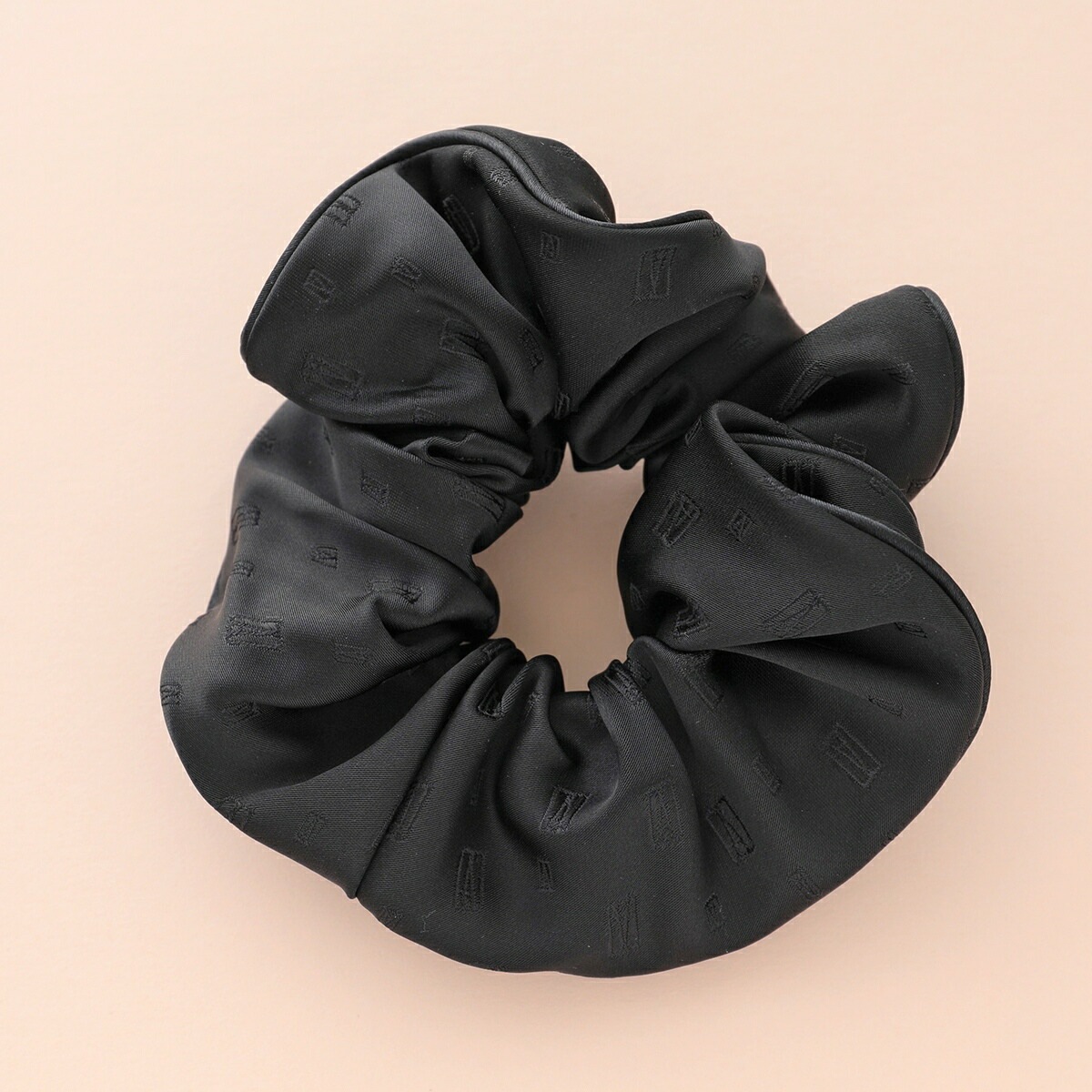 ALEXANDRE DE PARIS アレクサンドル ドゥ パリ シュシュ TCHB 25T A23 レディース サテン シルク ヘアゴム ヘアアクセサリー N-NOIR