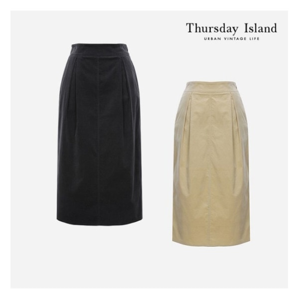 Thursday Island タックボリュームコーデュロイスカート(T226MSK135W)
