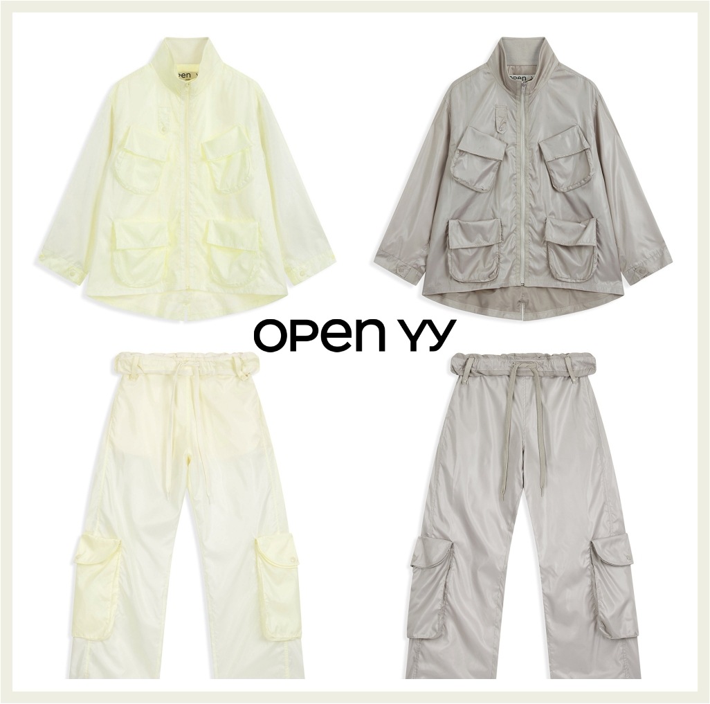 ROLLED WAIST CARGO POCKET WIND SET UP