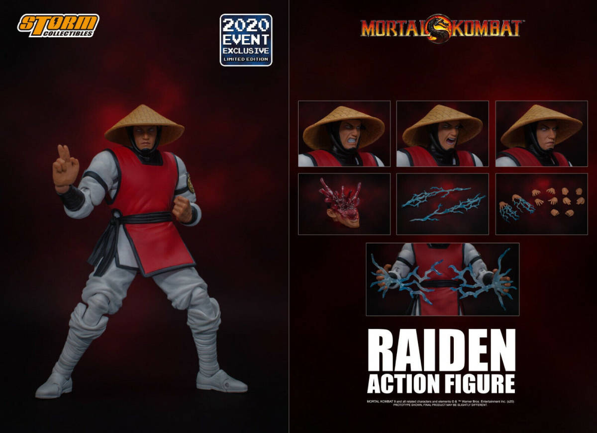 新品未開封 Storm Collectibles 1/12モータルコンバットMortal Kombat Raiden SDCCフィギュア