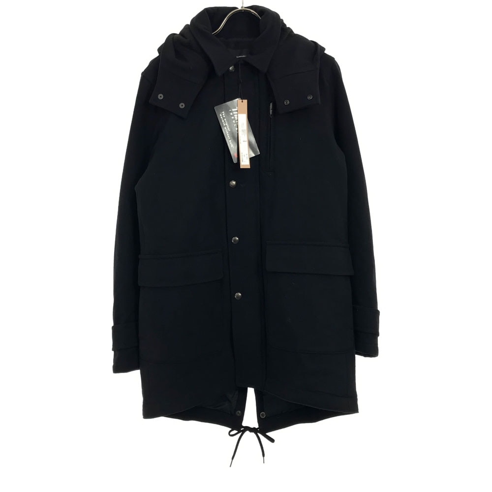 未使用 日本製 フード付き ジャケット 2 ブラック タグ付き ライナー付き メンズ