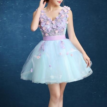 ミニドレス　イブニングドレス　パーティー　カラードレス　結婚式　演出　ウェディング　披露宴　二次会 5,110円