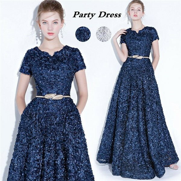 ロングドレス 演奏会 袖付き 韓国 大人 上品 フォーマル 母親 結婚式 高級 パーティードレス レディース ロング丈 ワンピース ウエディングドレス お呼ばれ ピアノ 発表会 披露宴 二次会 発表会