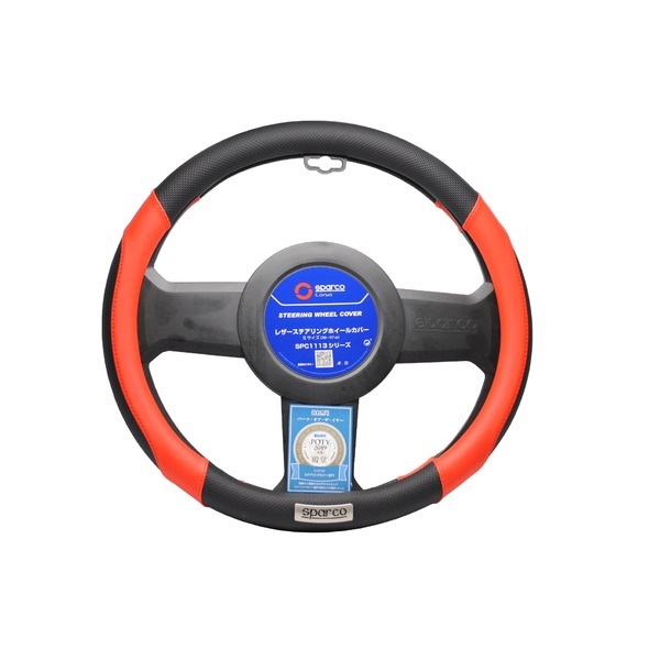 SPARCO-CORSA ステアリングカバー Sサイズ レッドxブラック SPC1113RSJ_S