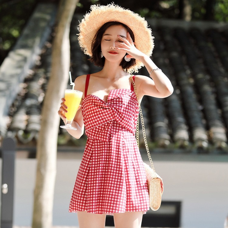 水着 タンキニ 体型カバー セパレート ノンワイヤー ウエストカバー 小胸 リボン バックシャン バックコンシャス 美ヒップ 美尻 美バスト 美胸 2点セット かわいい 大人可愛い きれいめ