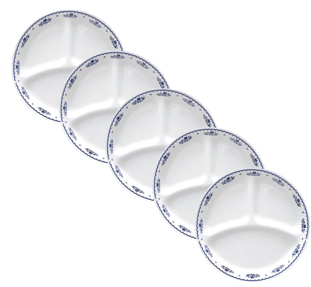 コレール(Corelle) ランチ皿 小サイズ 5枚セット 皿 プレート 割れにくい 軽量 電子レンジ対応 オーブン対応 食洗機対応 フレンチドイリー J385-FD CP-1833