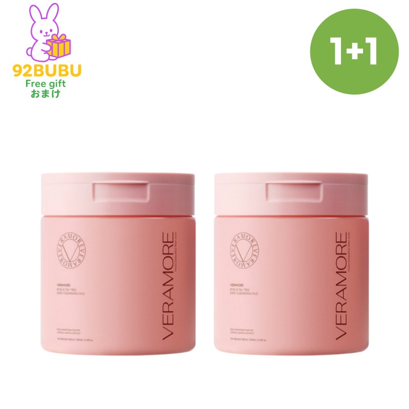 【新商品1+1】ローズ＆ティーツリークレンジングパッド70枚*2個/メイク落とし/化粧落とし/ クレンジングシート/クレンジングパッド/洗顔/敏感肌/UVオフ/2WAYパッド/拭き取りタイプ/低刺激