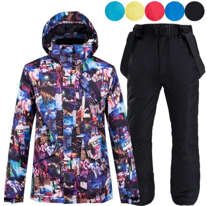 アウトドア用品 メンズスノーウェア 新作 スキーウェア 防寒 スノボウェア 冬服 暖かい スノーボードウェア スキー 2点セット ジャケット+パンツ ボードウェア スノーウェア スノボーウェア 男性用
