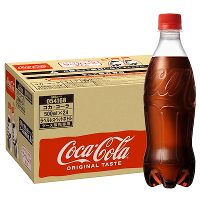 他サイト： コカ・コーラ ラベルレス 500mlPET×24本の商品画像