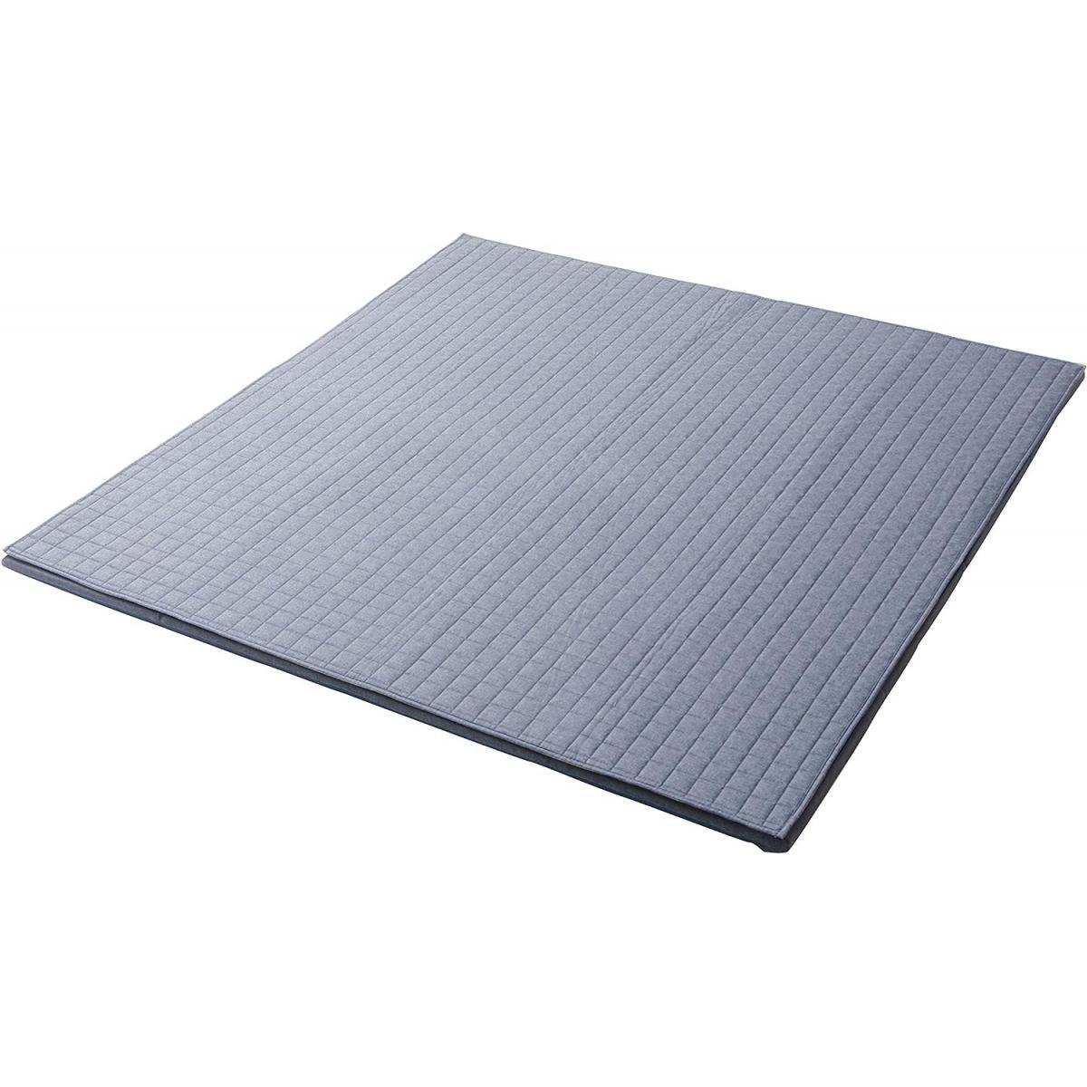 【I】セルタン(CELLUTANE) ラグマット ZONIA Lサイズ 190×240cm インディゴブルー　プレイマット 厚手 クッションマット 【受注生産品】グ 水洗