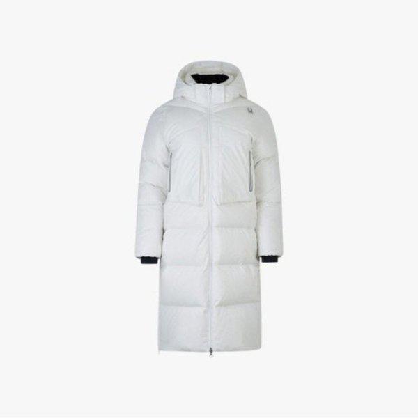 パディングPQF SPIWCNDJ354W-WHT [ヘクセン] レディースグースダウンロングジャケット