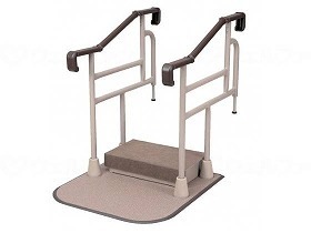 パナソニックエイジフリー 玄関用 自在手すり ツインディ 両手すり踏み台付 XPN-L80201