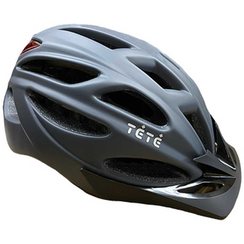 徳島双輪　自転車用ヘルメット テテ TETE 和 NAGOMI ～零弐～ライト付き(Mサイズ：54～58cm/蝋色 ろういろ) 蝋色：ろういろ　8351