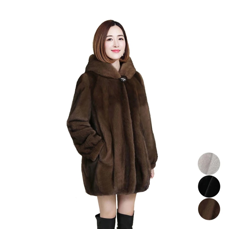 レディース ゆったり フェイクファー 中長セクション アウター おしゃれ 防寒 暖かい