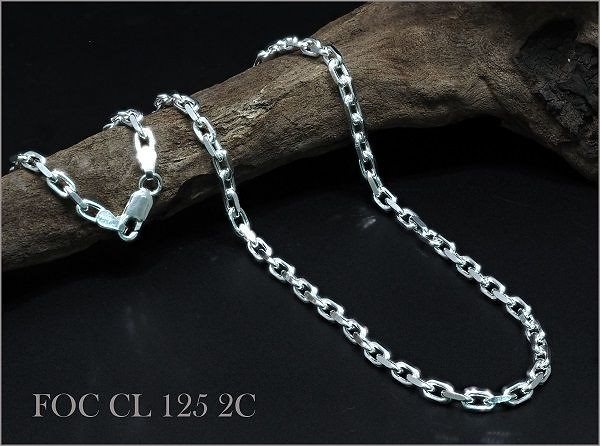 限定入荷 SV925 極太 小豆チェーン ネックレスアズキ輝きの2面カット4.050(品質保証