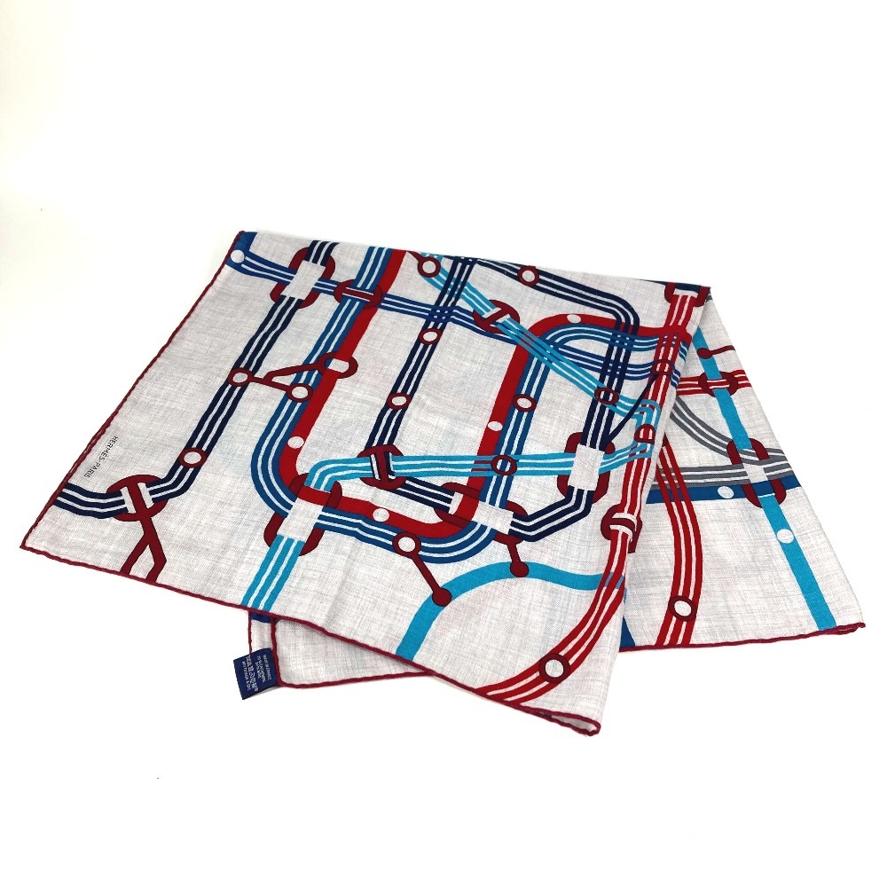 スカーフ カレ 100 H カレ100H ポケット・ソイエ ショール ストール 大判 カシミヤ グレー