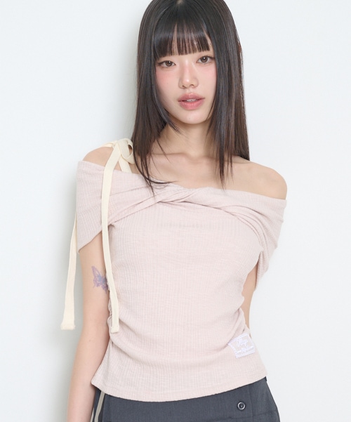 【ILLIGO】 FLOW OFF SHOULDER TOP PINK 正規品