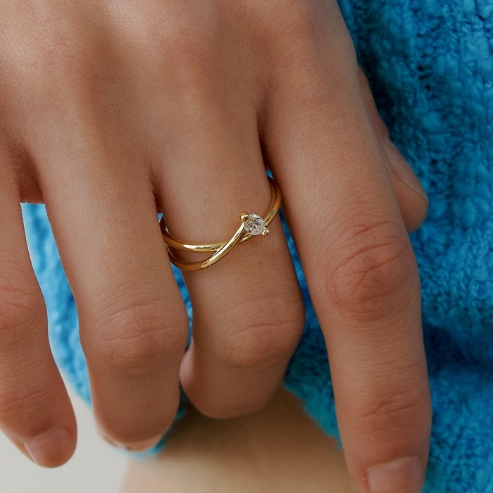 水泳着用MUTE Marquise Line Ring/韓国の人気ブランド 韓国正規品 韓国の人気商品 韓国ファッション 韓国ジュエリー デイリーアクセサリー SNSで人気 韓国ファッション 韓国