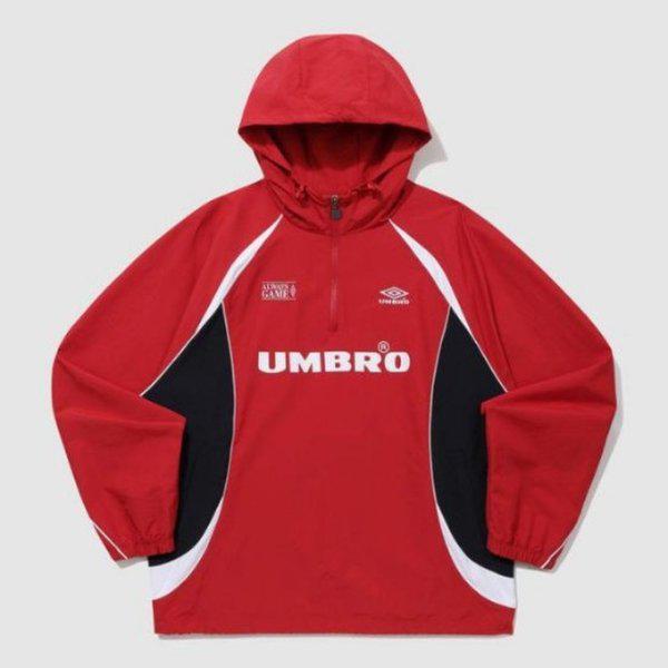 ジャケット JQS UQ123CWT21-RED HBL スポーティカジュアルフードアノラック / RED