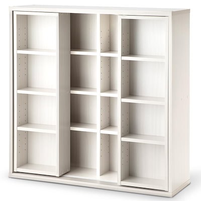 他サイト： アイリスオーヤマ(IRIS OHYAMA) 本棚 大容量 棚 収納棚 ラック スリム おしゃれ おもちゃ スライド 収納 幅約90×奥行約29.2×高さ約92.2cm スライド棚 オープンラック 組立の商品画像