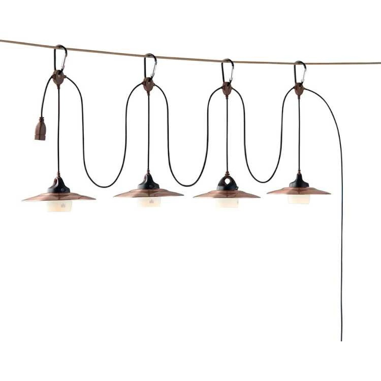 USBシェードランタン（4連タイプ） 長さ330cmライトハブの間隔/約49cm170cm #74175042