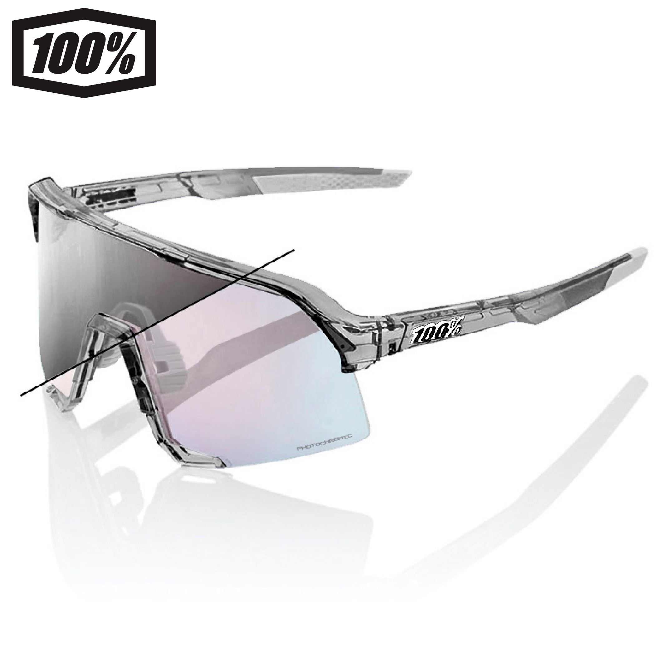 ワンハンドレッド 6000500037(ワンハンドレッ スポーツサングラス S3 Translucent Grey Rose Gold 6000500037ワンハンドレ