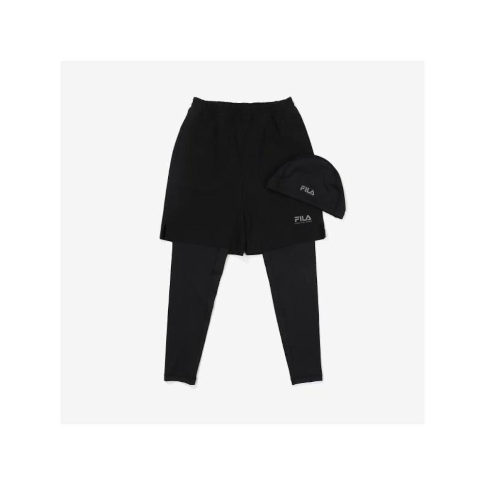 [FILA KIDS] アクアパンツレギンス (FK2RPF2A02X_BLK) Q0ZFK2RPF2A02XBLK