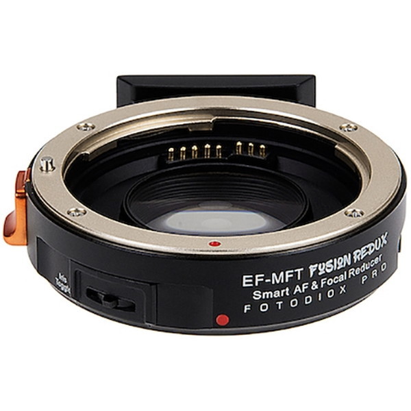 Fotodiox EOS-MFT-Fusion-Redux 電子マウントアダプター(キヤノンEFマウントレンズ マイクロフォーサーズマウント変換) 絞りレバー搭載
