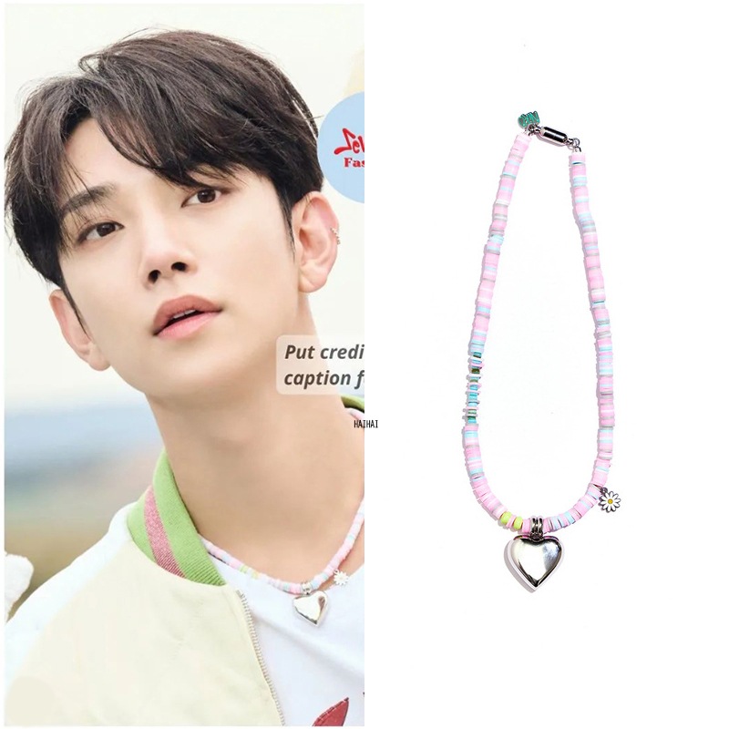 [SEVENTEENジョシュア着用] DAiSY COTTON CANDY POLYMER NECKLACE #95/韓国アイドル