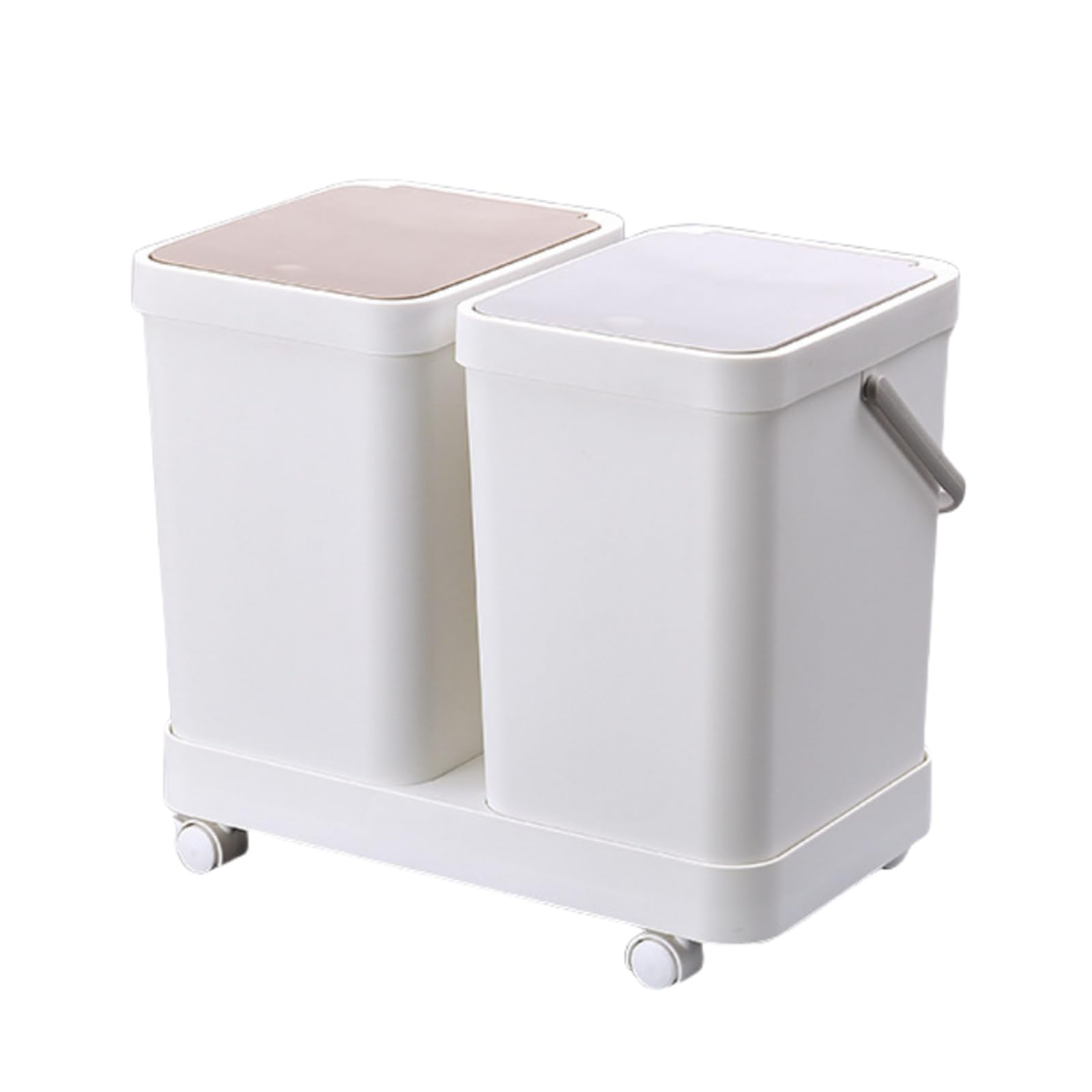 ゴミ箱 分別 ふた付き ダストボックス 分別スリム キャスター付き おしゃれ 3分別 密閉 防臭 キッチン 大容量 袋見えない 取り外し可能 縦型 ワゴン プラスチック 3連 ふた付きごみ箱 垃圾桶